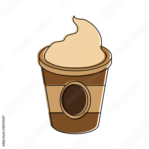 Capuccino drink cup