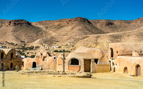 Ksar Hallouf, a fortified village in the Medenine Governorate, Southern Tunisia photo