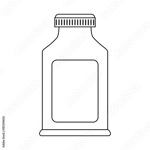 Vitamins bottle isolated