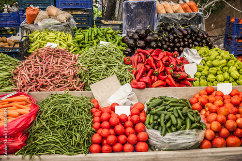 Vegetables on a market