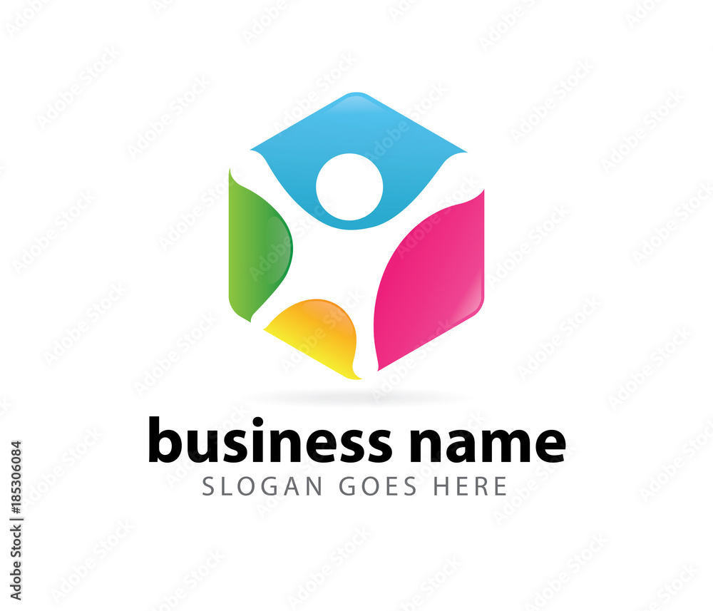 community leader success achievement vector logo design community leader success achievement vector logo design