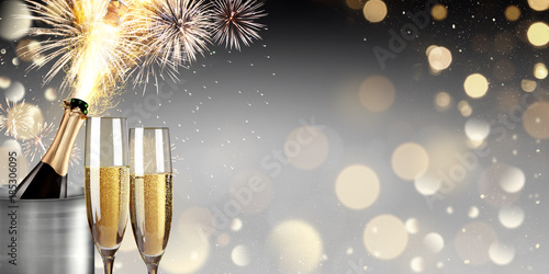 Canvas Print Champagner zum Fest