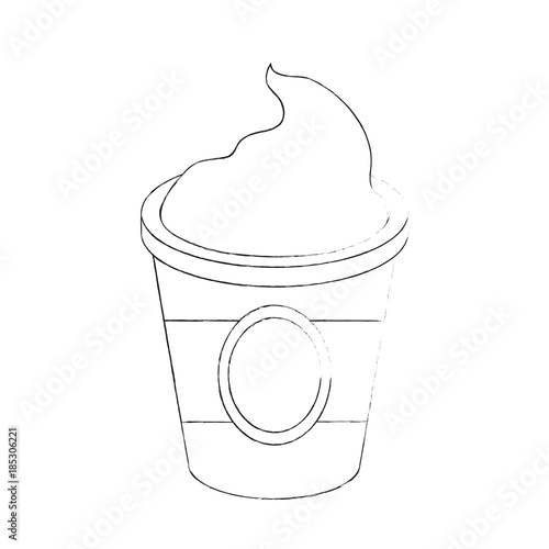 Capuccino drink cup