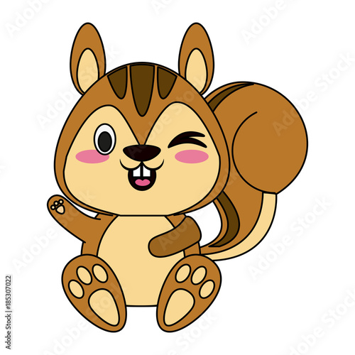 Cute squirrel cartoon
