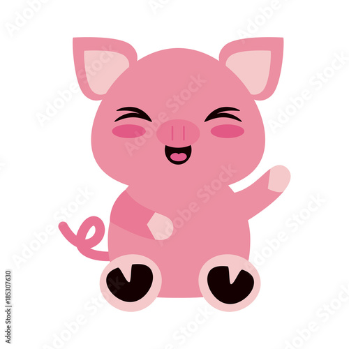 Cute pig cartoon © Jemastock