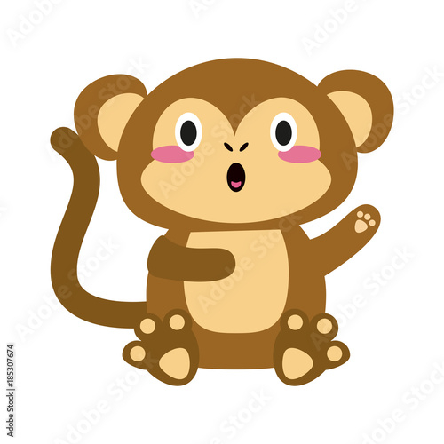 Cute monkey cartoon