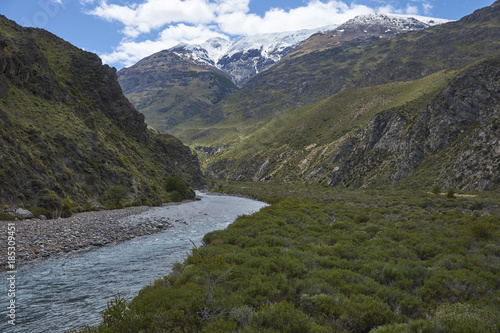 Rio Aviles O Pedregoso in Valle Chacabuco in northern Patagonia  Chile