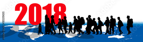 Refugees in 2018 worldwide