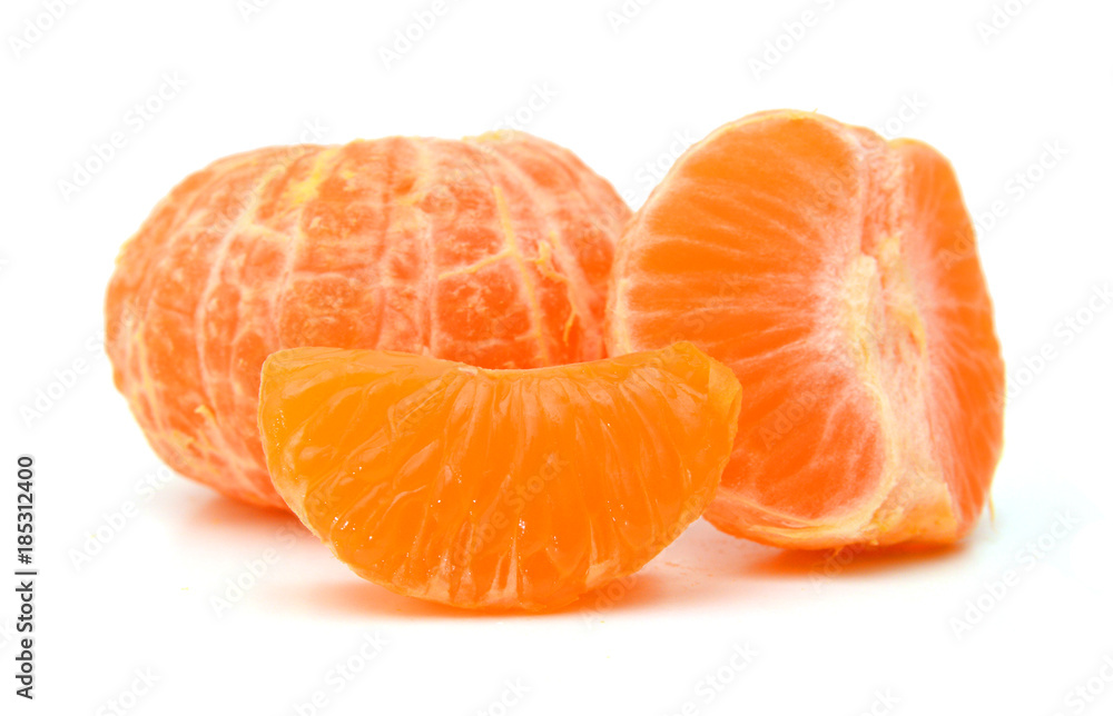 Orange mandarin or tangerine fruit isolated on white background Orange mandarin or tangerine fruit isolated on white background