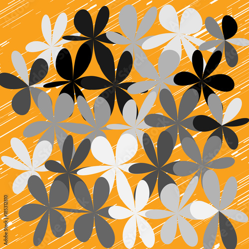  Abstract Whimsical Flower Background