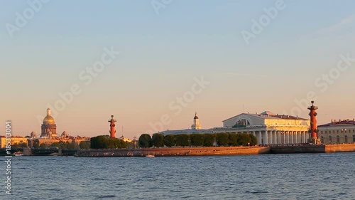 Admirality spire, Rostral Columns, Palace Bridge, Saint Isaaks Cathedral photo