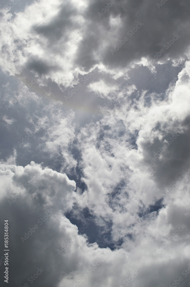 blue sky with clouds