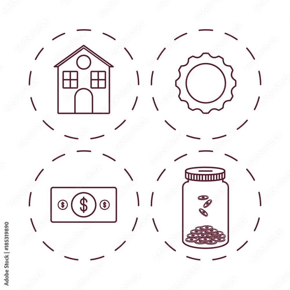 Naklejka premium Money savings design