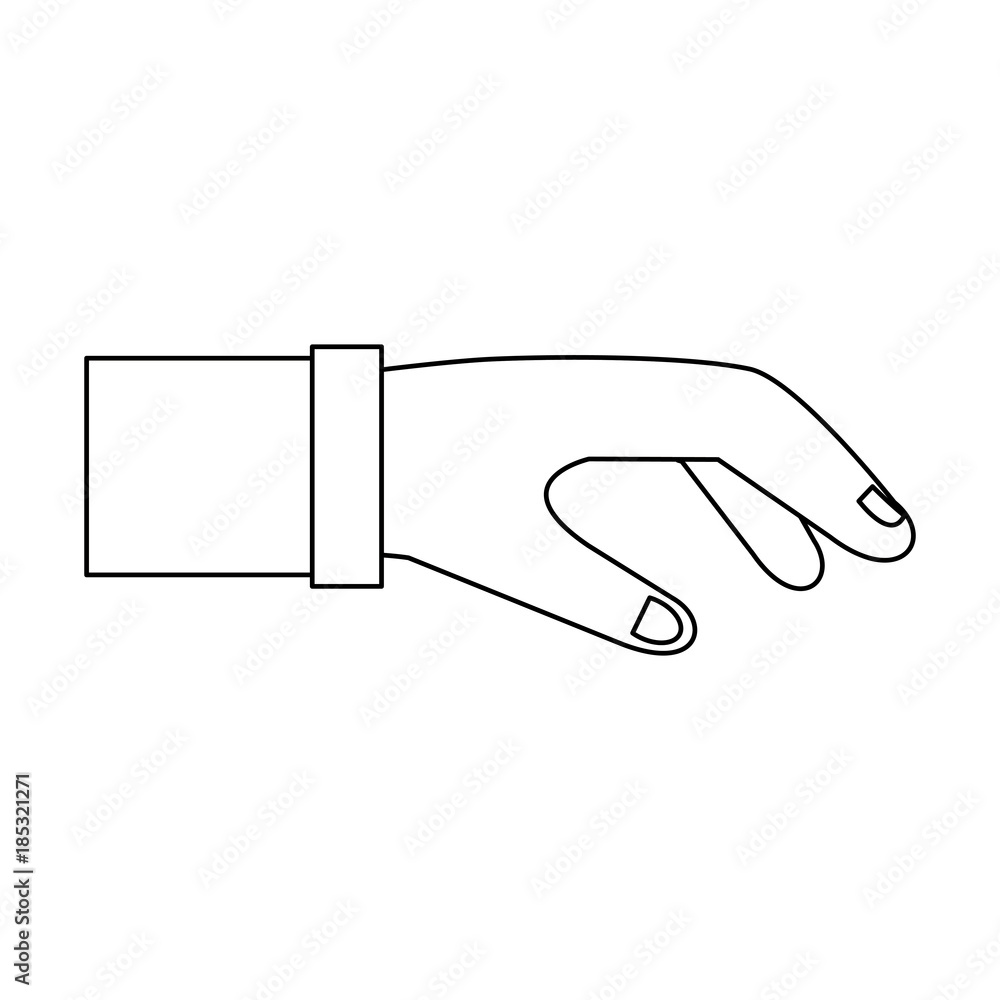 Business hand symbol Business hand symbol