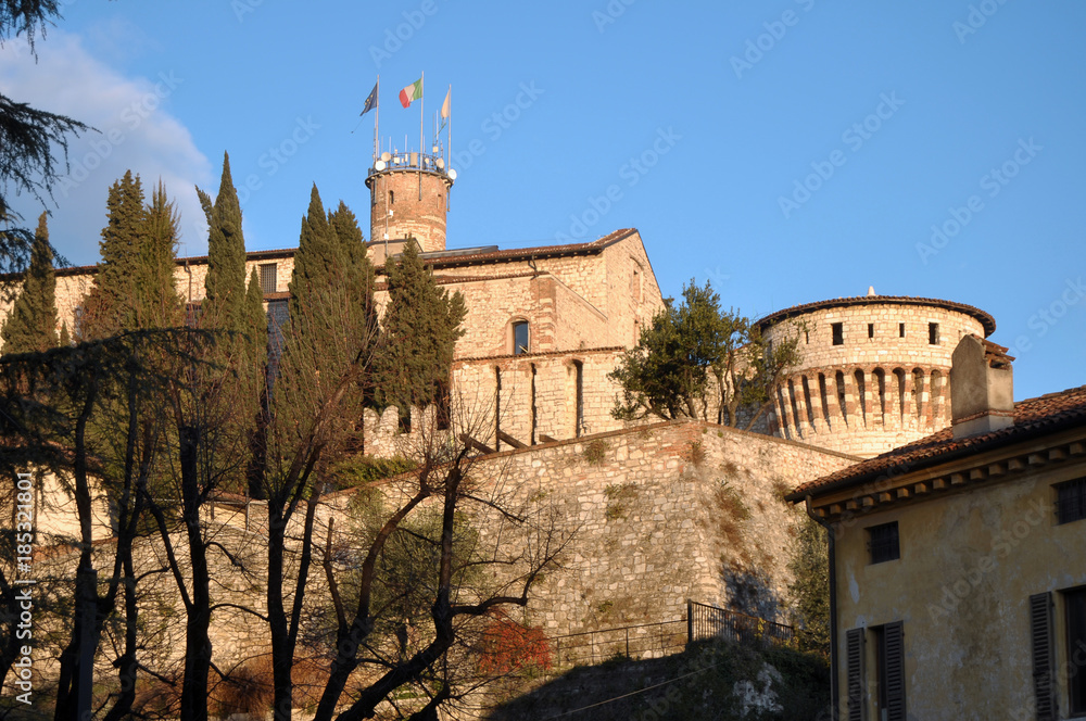 View of the historic Castle from the city of Brescia - Brescia - Italy 01