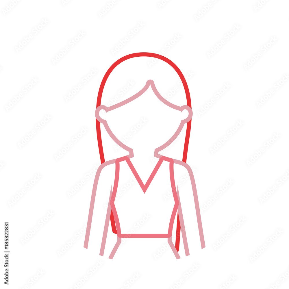 woman with long hairstyle vector illustration woman with long hairstyle vector illustration