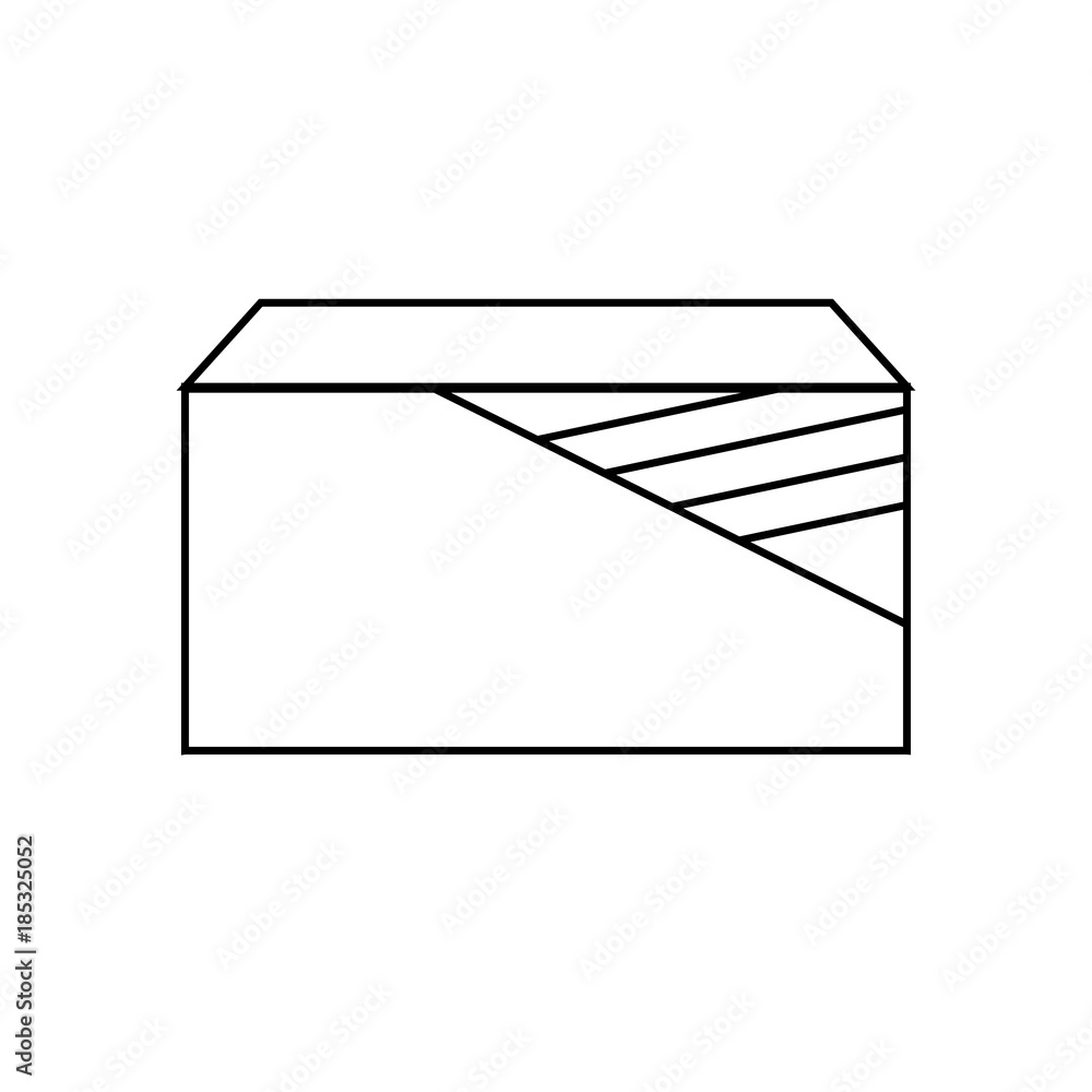 envelope with lines vector illustration envelope with lines vector illustration