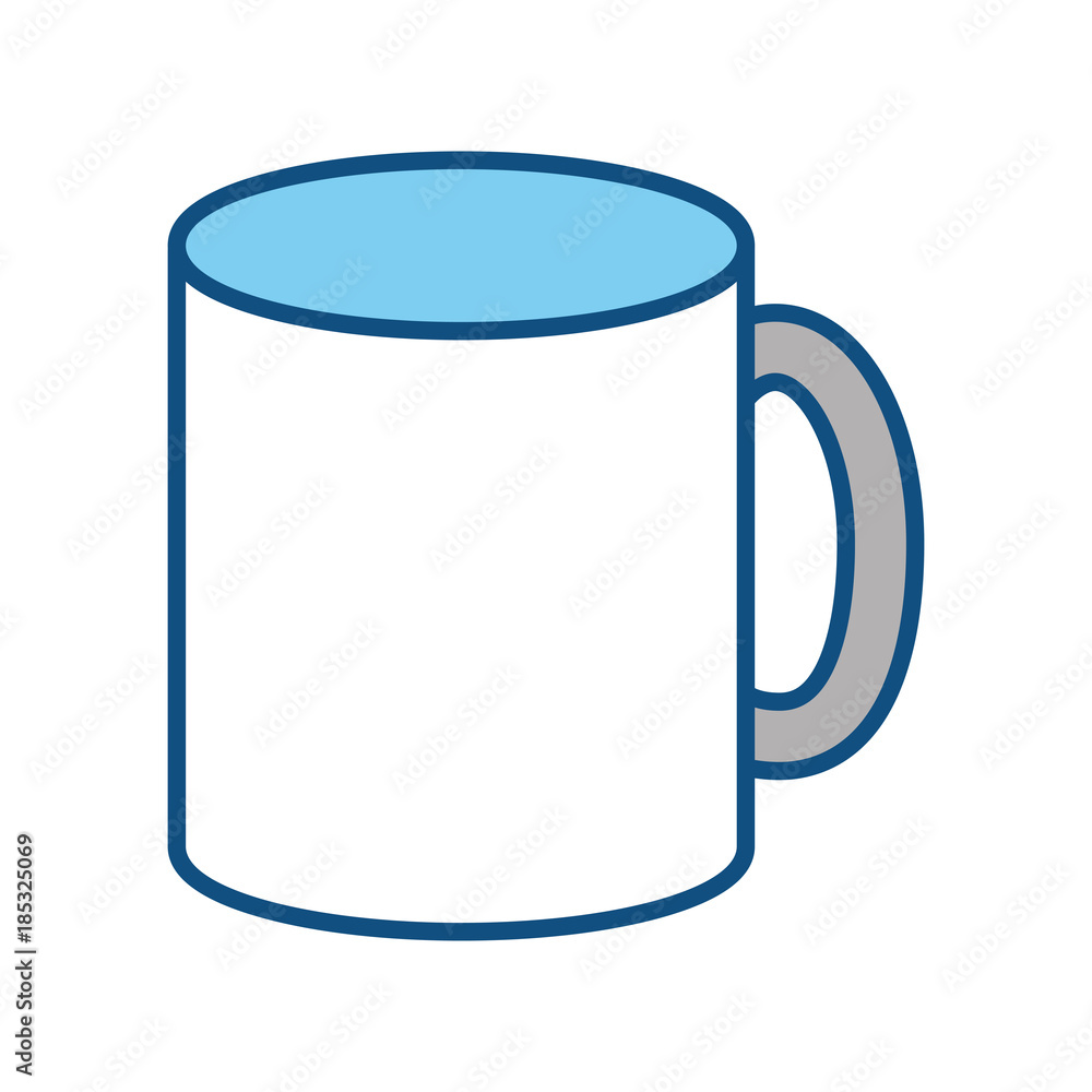 mug white nad blue vector illustration mug white nad blue vector illustration