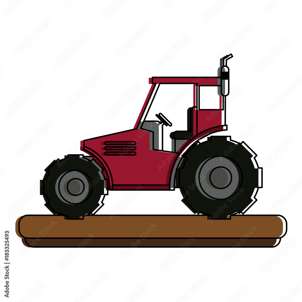 Fototapeta premium farm tractor vehicle