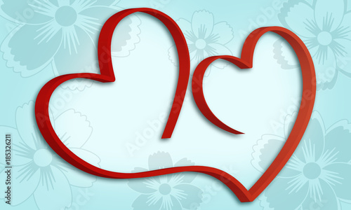 Template for love card