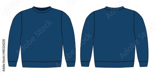 Illustration of sweat shirt (navy blue) 
