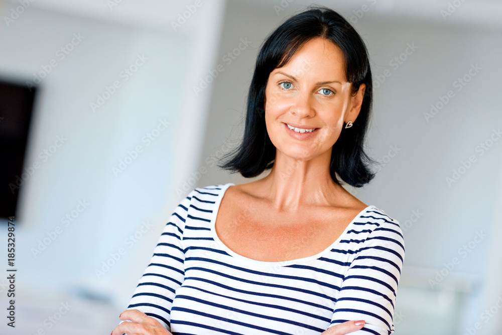 Beautiful woman portrait indoors