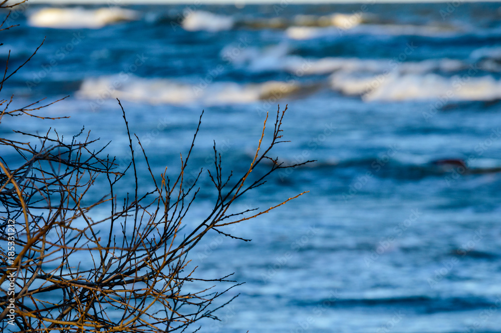 Fototapeta premium high waves in the baltic sea