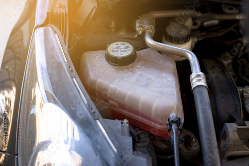 Car engine liquid of dirty,Powerful car engine photo