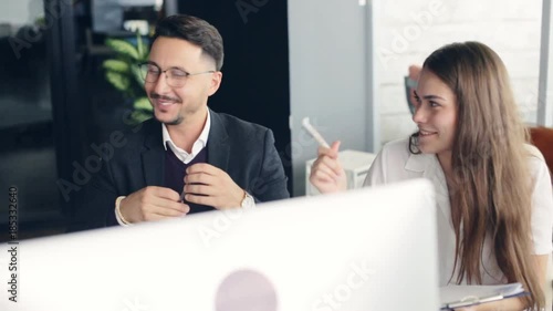 Business Team In Board Room Discussion Meeting. Corporate Concept.