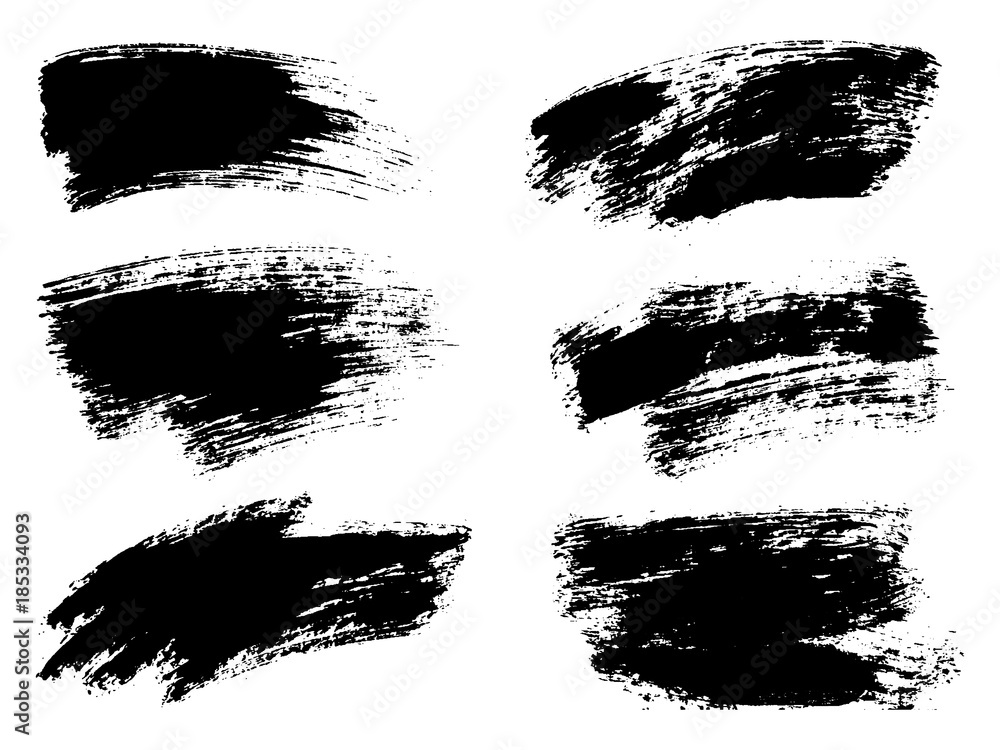 Painted grunge stripes set. Black labels, background, paint texture. Brush strokes vector. Handmade design elements. Painted grunge stripes set. Black labels, background, paint texture. Brush strokes vector. Handmade design elements.