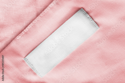 Blank clothes label