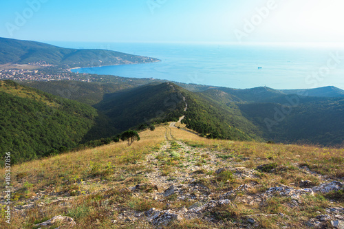 View from mountain to sea