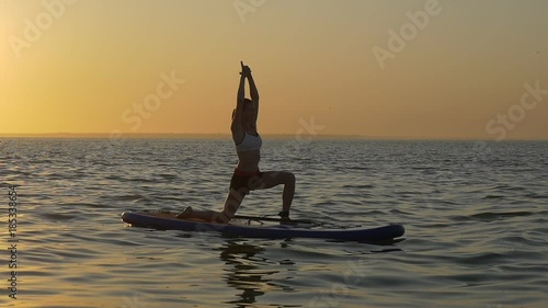 Stand up paddle board yoga