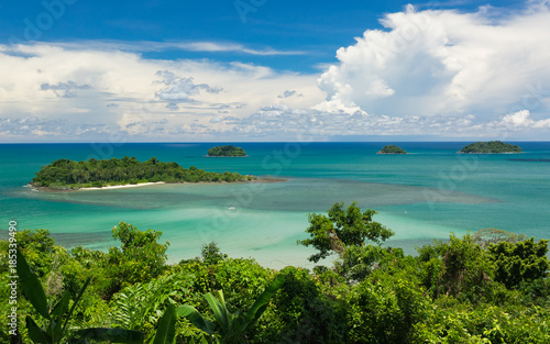 Beatiful color of the Sea , Thailand Sea from Chang island View point © morkdam