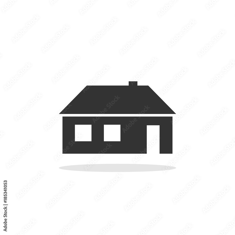 House icon illustration. Home sign isolated on white background