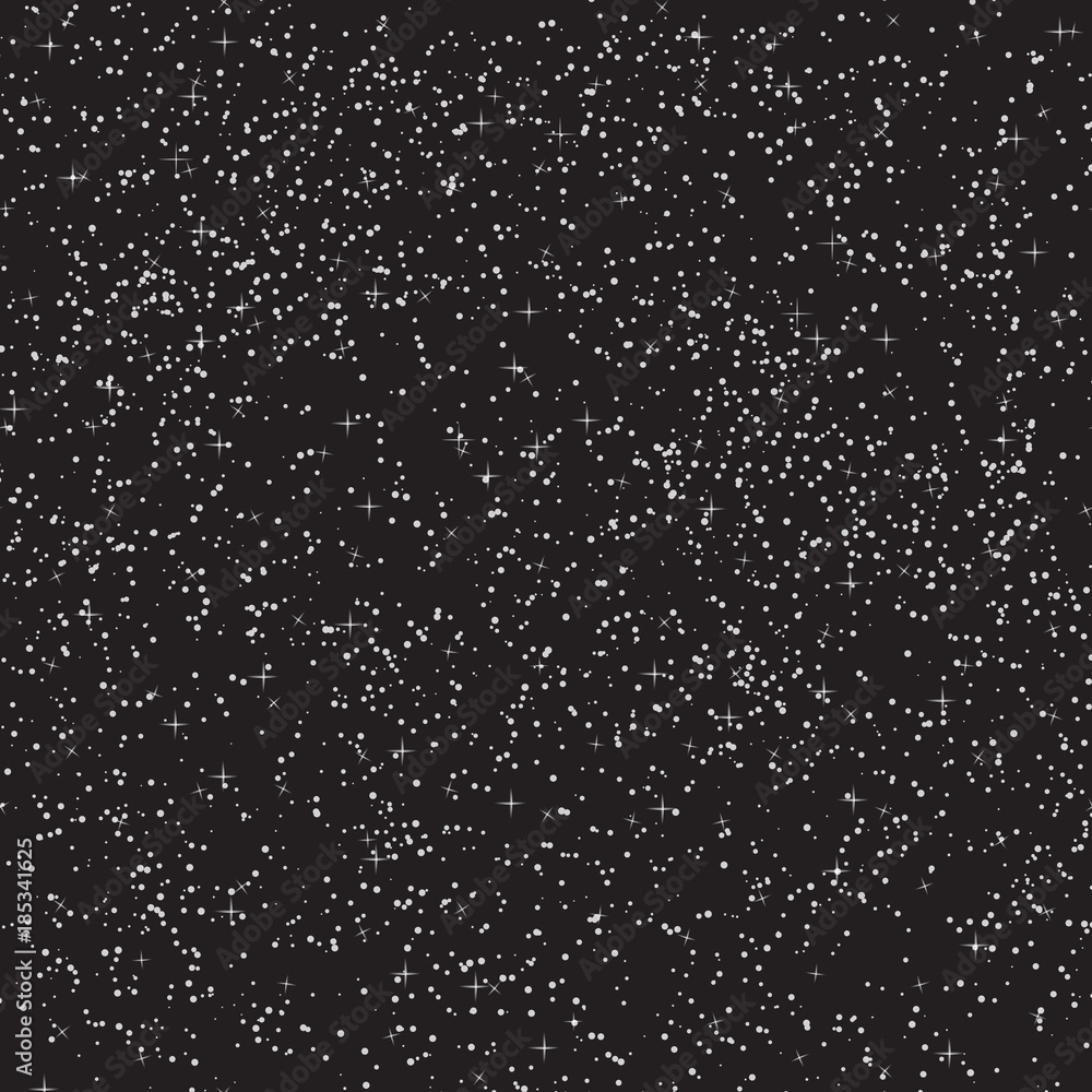 Black space with a lot of stars on black background. Vector illustration. Black space with a lot of stars on black background. Vector illustration.
