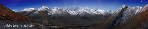 Gongga（Minya Konka） Mountain panorama in Sichuan, China