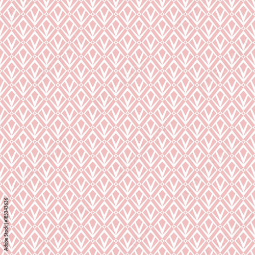 Abstract geometric patern with squares. A seamless vector background. Pink  and white texture. Graphic modern pattern
