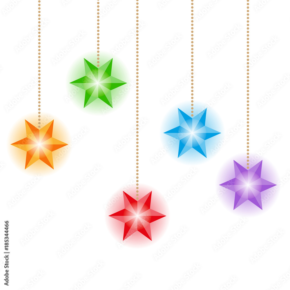 Obraz premium Garland starlet seamless pattern