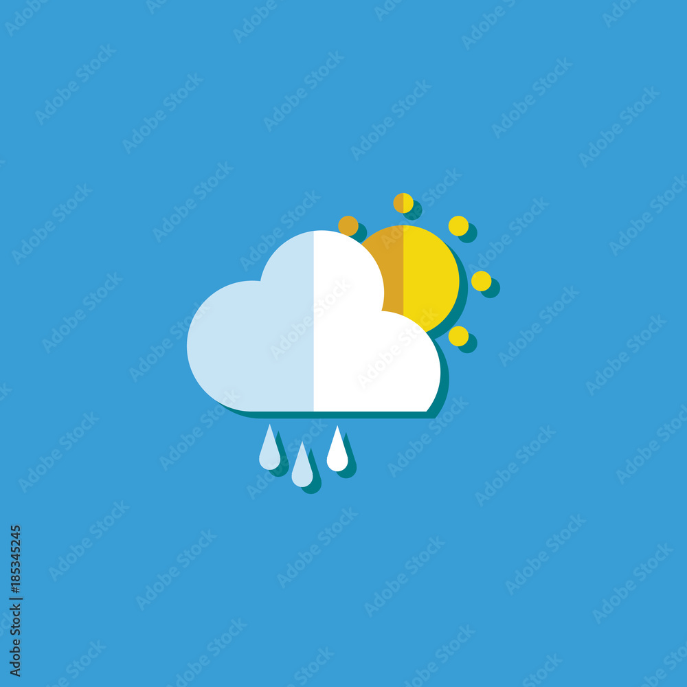 Rain Weather Icon Vector Template Design Rain Weather Icon Vector Template Design