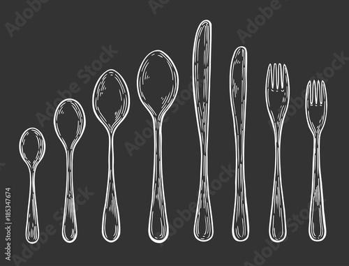 Hand drawn Fork