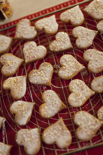 Décoration de petits gâteaux de Noël photo