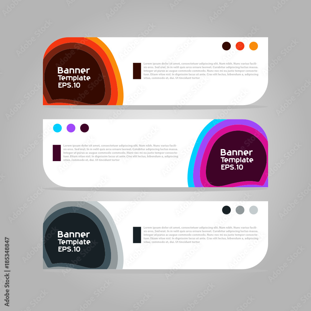 Banner template for business presentation Banner template for business presentation