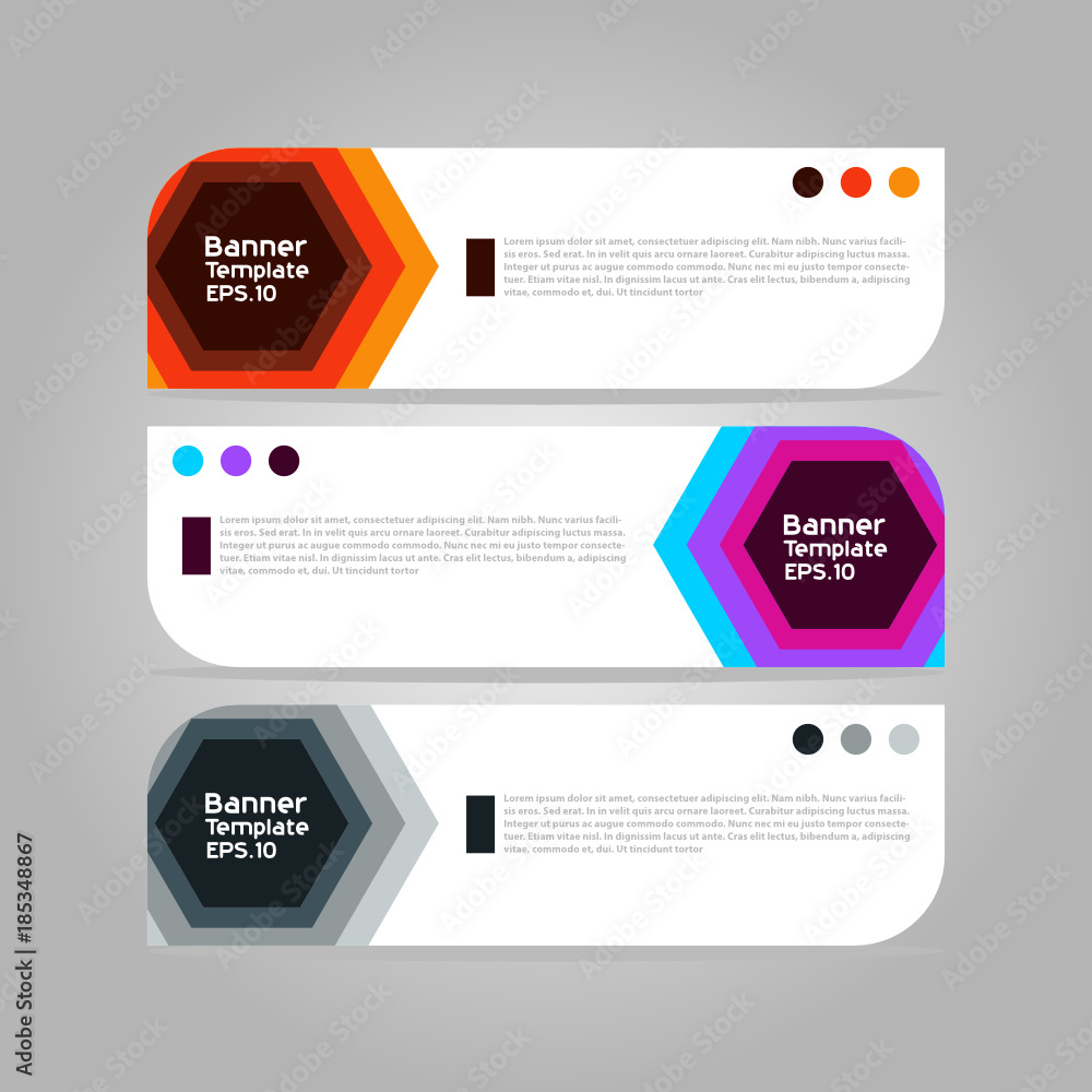 Banner template for business presentation Banner template for business presentation