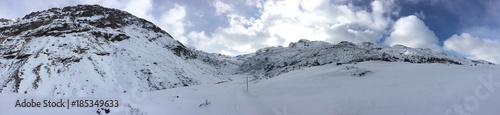 Panoramic view in Fex Engadin, Chesaritsch
