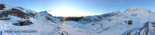 winter landscape from rifugio grassi, valtorta