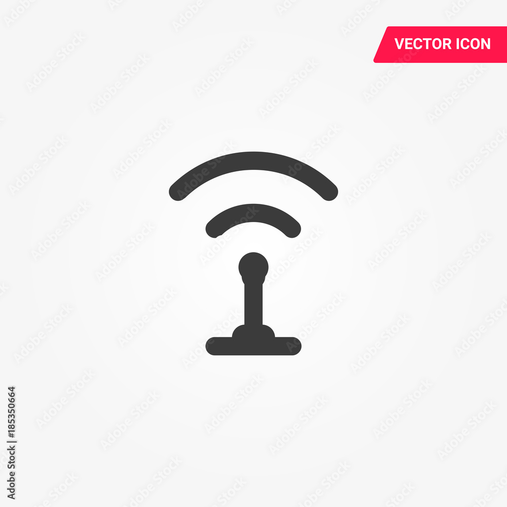 WiFi icon on white background. Vector illustration WiFi icon on white background. Vector illustration