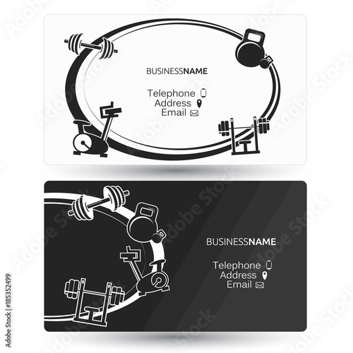 Business card for the gym
