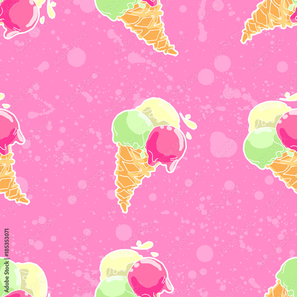 Ice-cream pattern