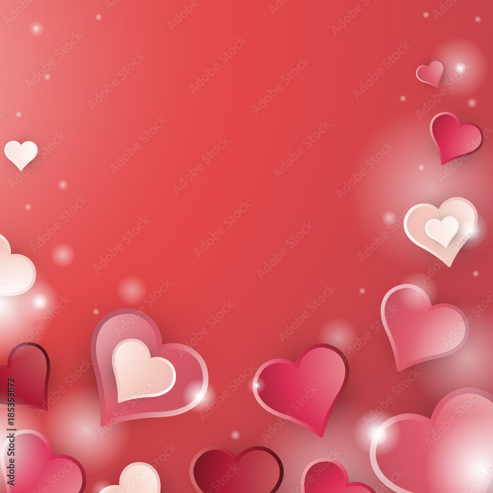 Hearts Background for Valentines Day